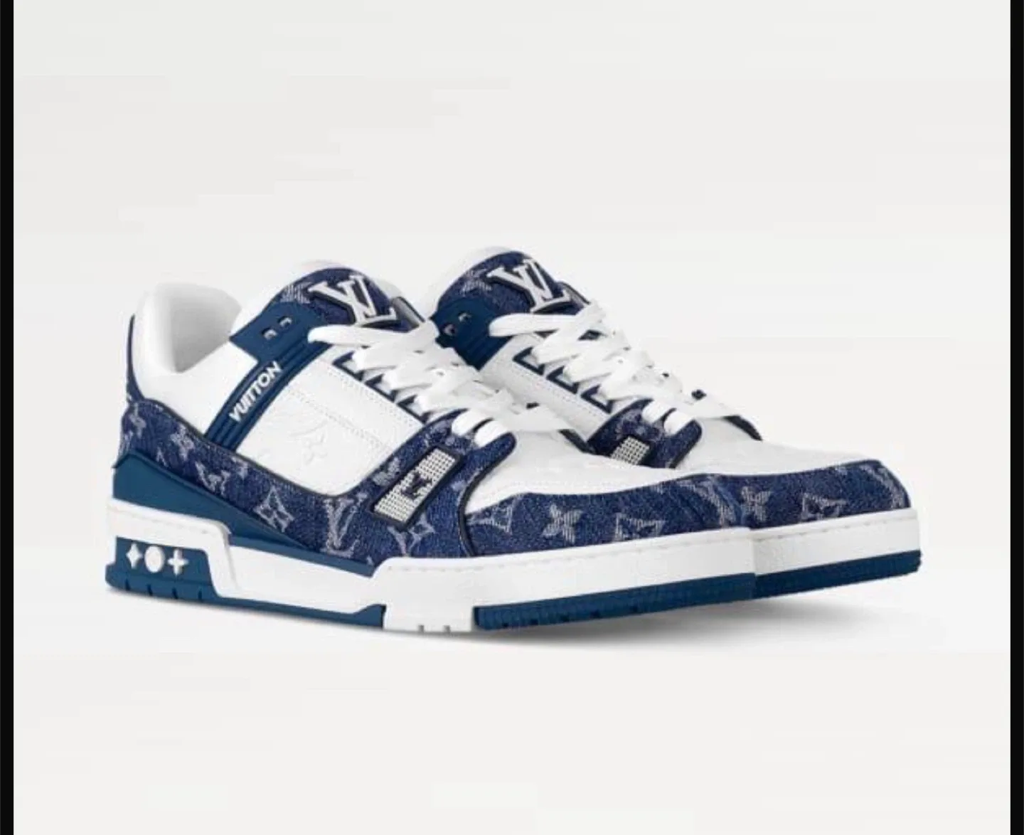 Louis Vuitton Trainer Denim Sneakers image indicator(3)