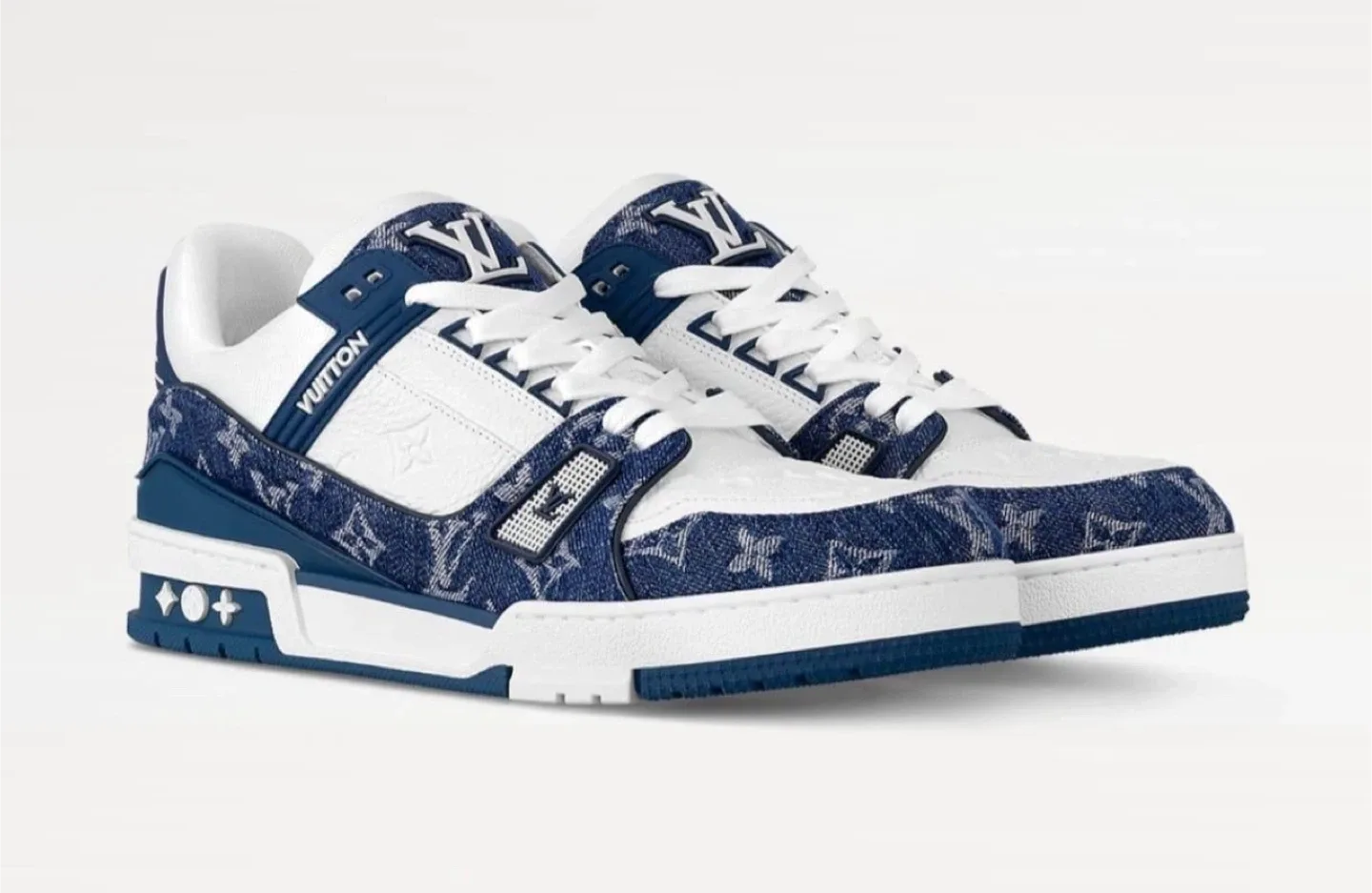 Louis Vuitton Trainer Denim Sneakers image indicator(2)