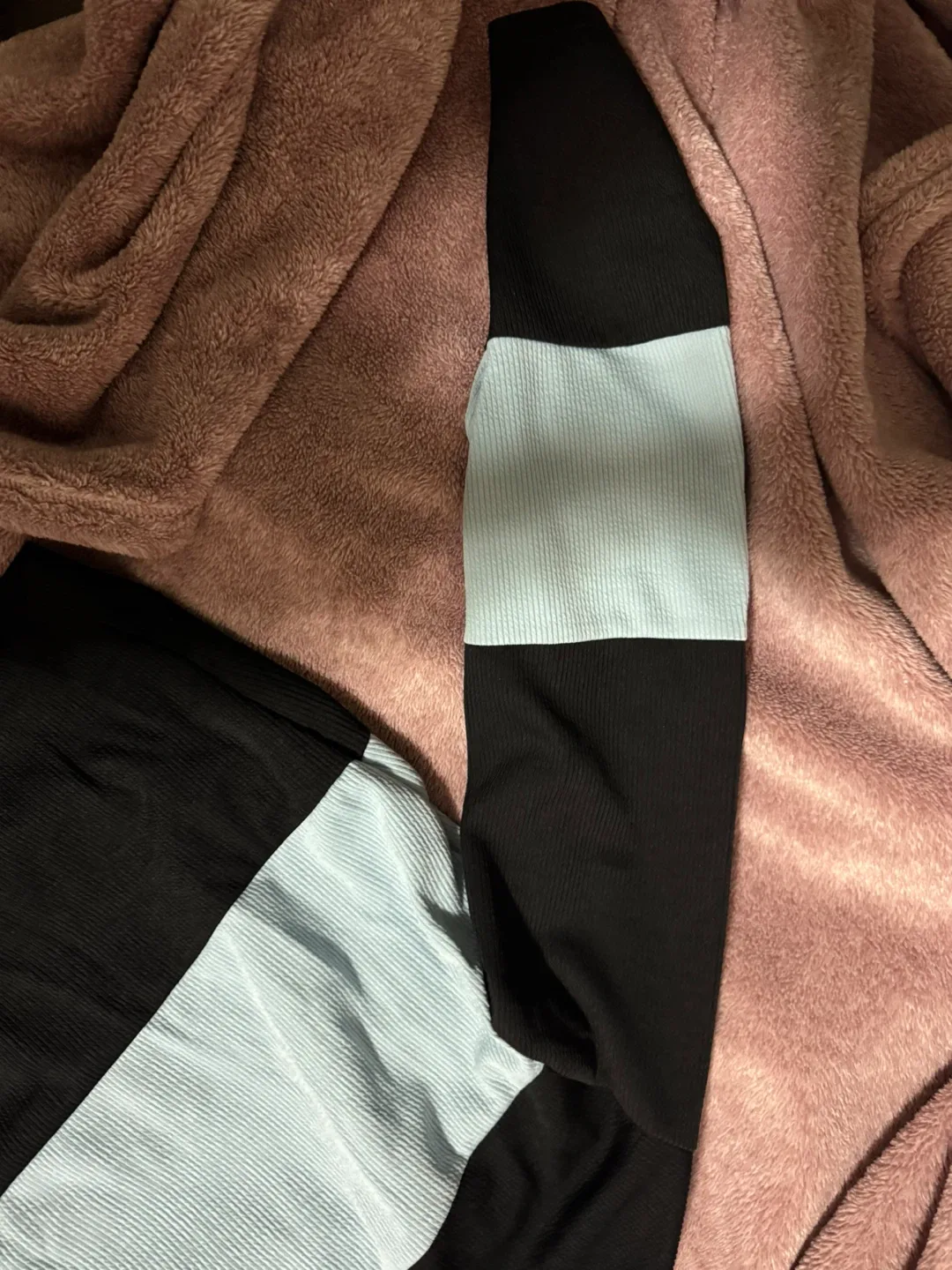 Black & Light Blue Colour Block Top image indicator(2)