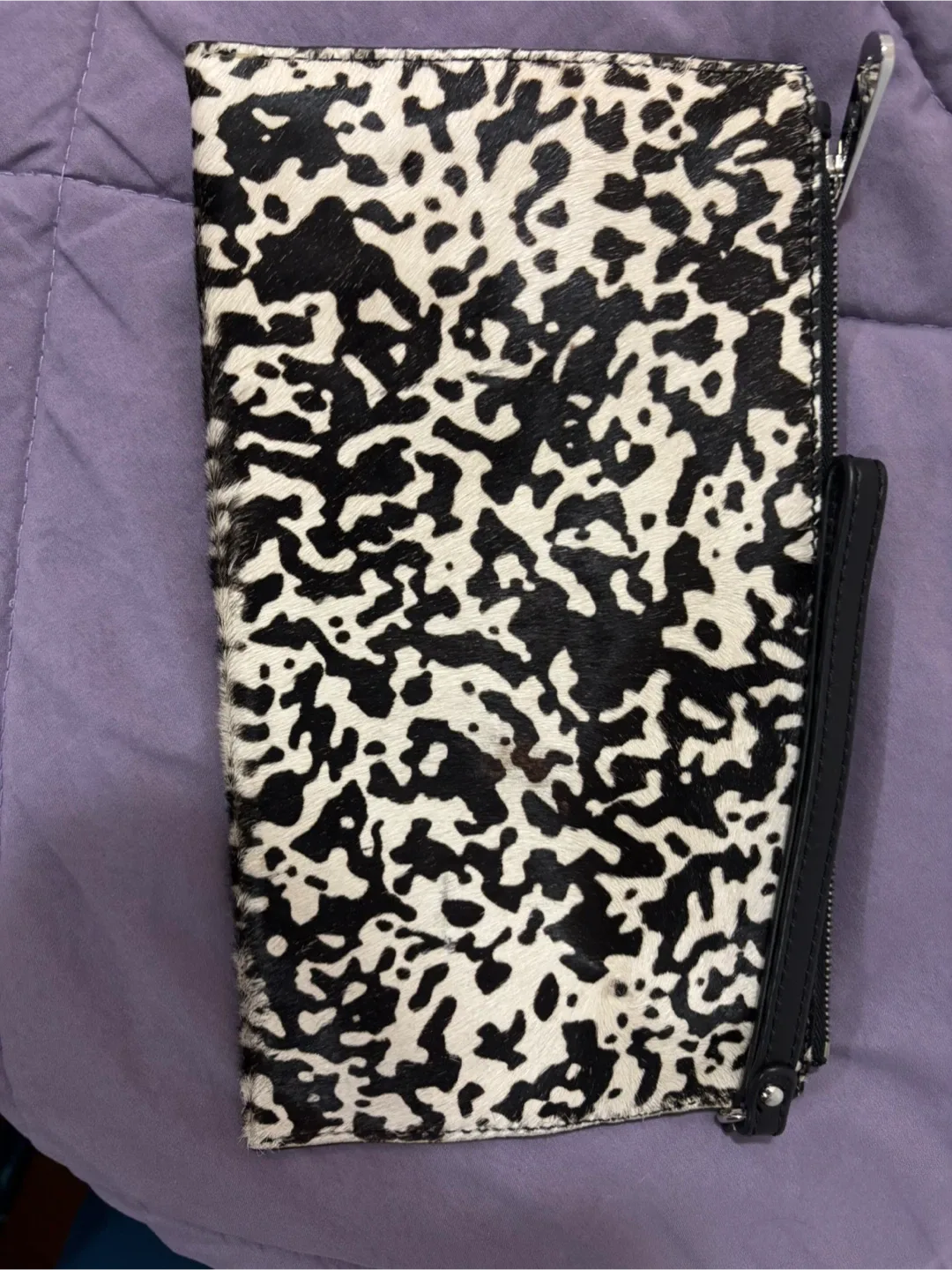 Michael Kors Black & White Wristlet