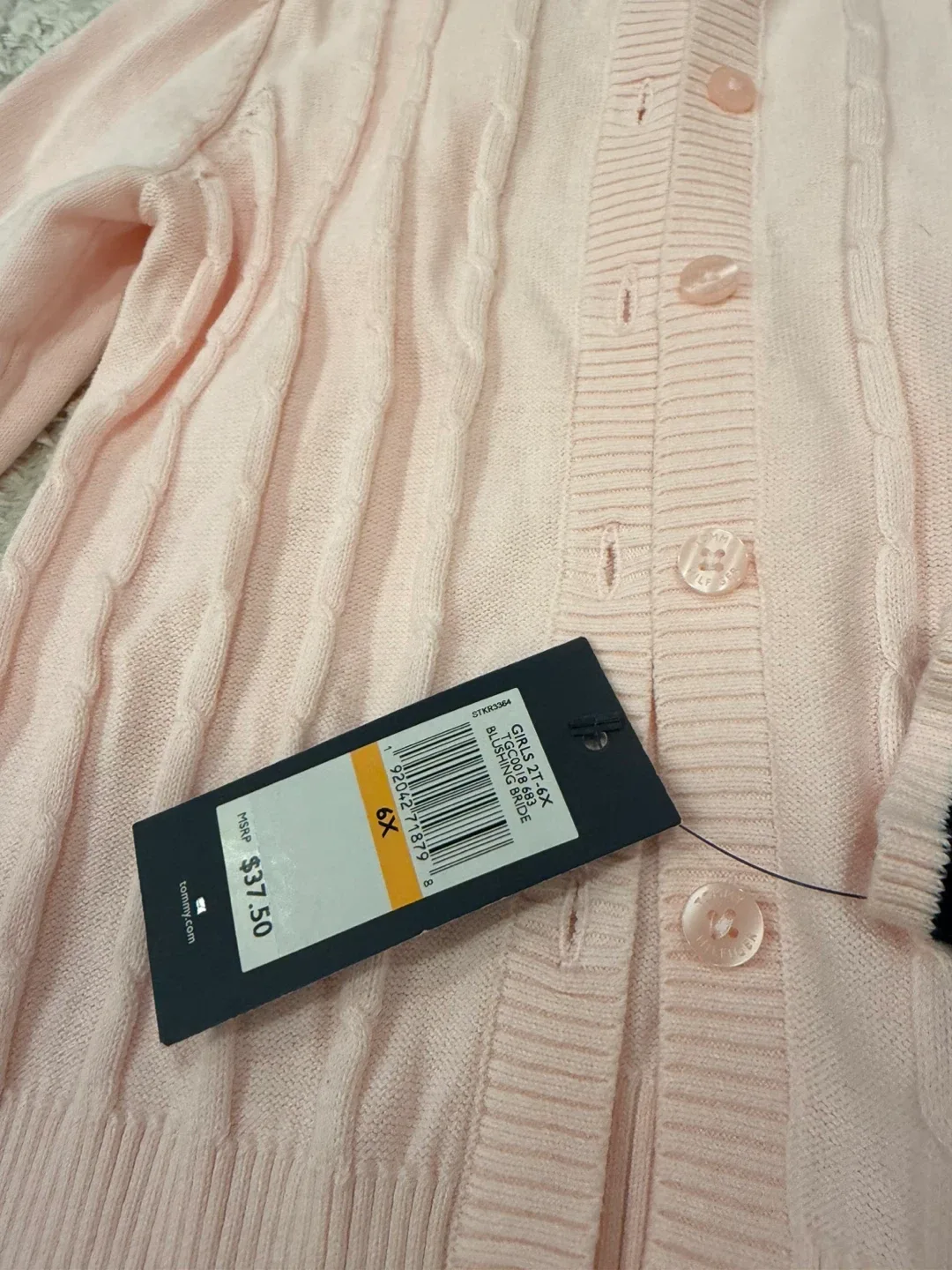 Tommy Hilfiger Girls' Cardigan - Size 6X image indicator(2)