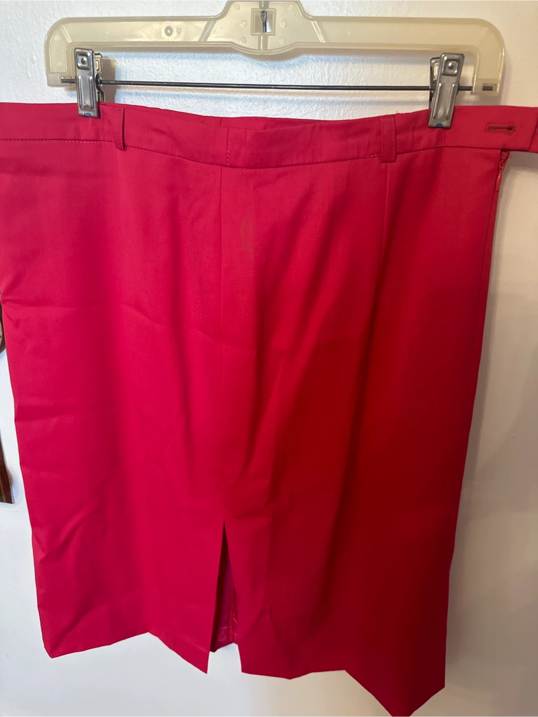 Escada Red Wool Skirt Size 42 - photo 3