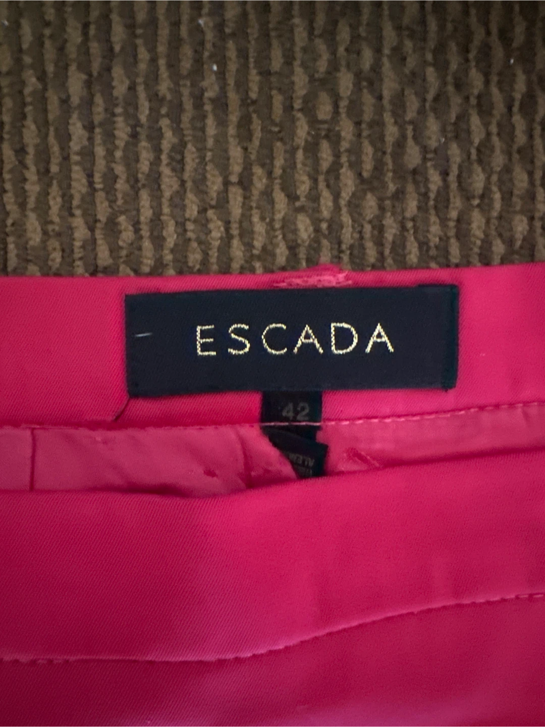 Escada Red Wool Skirt Size 42 - photo 5
