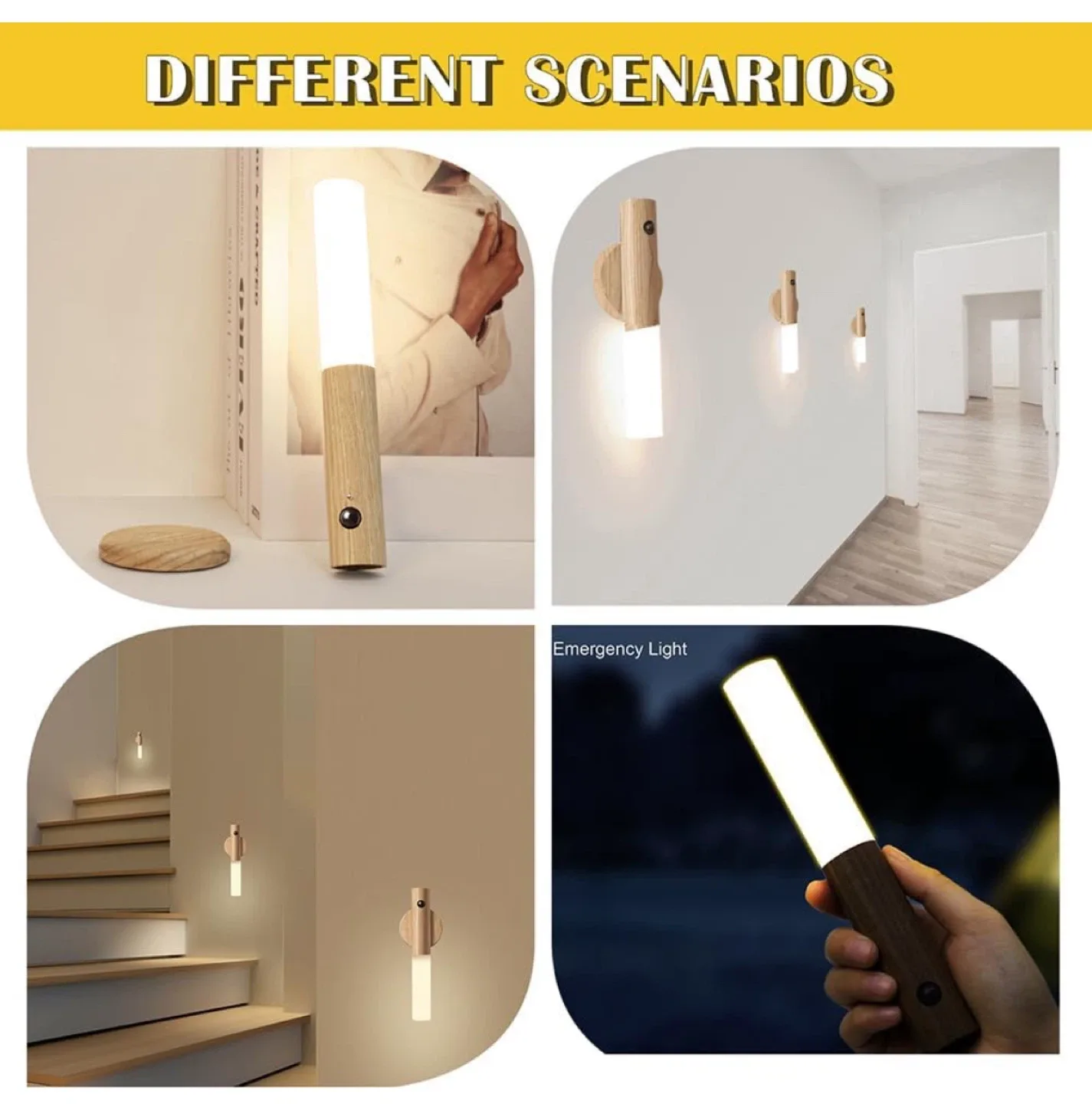 New Pack LED Motion Sensor Night Light image indicator(8)