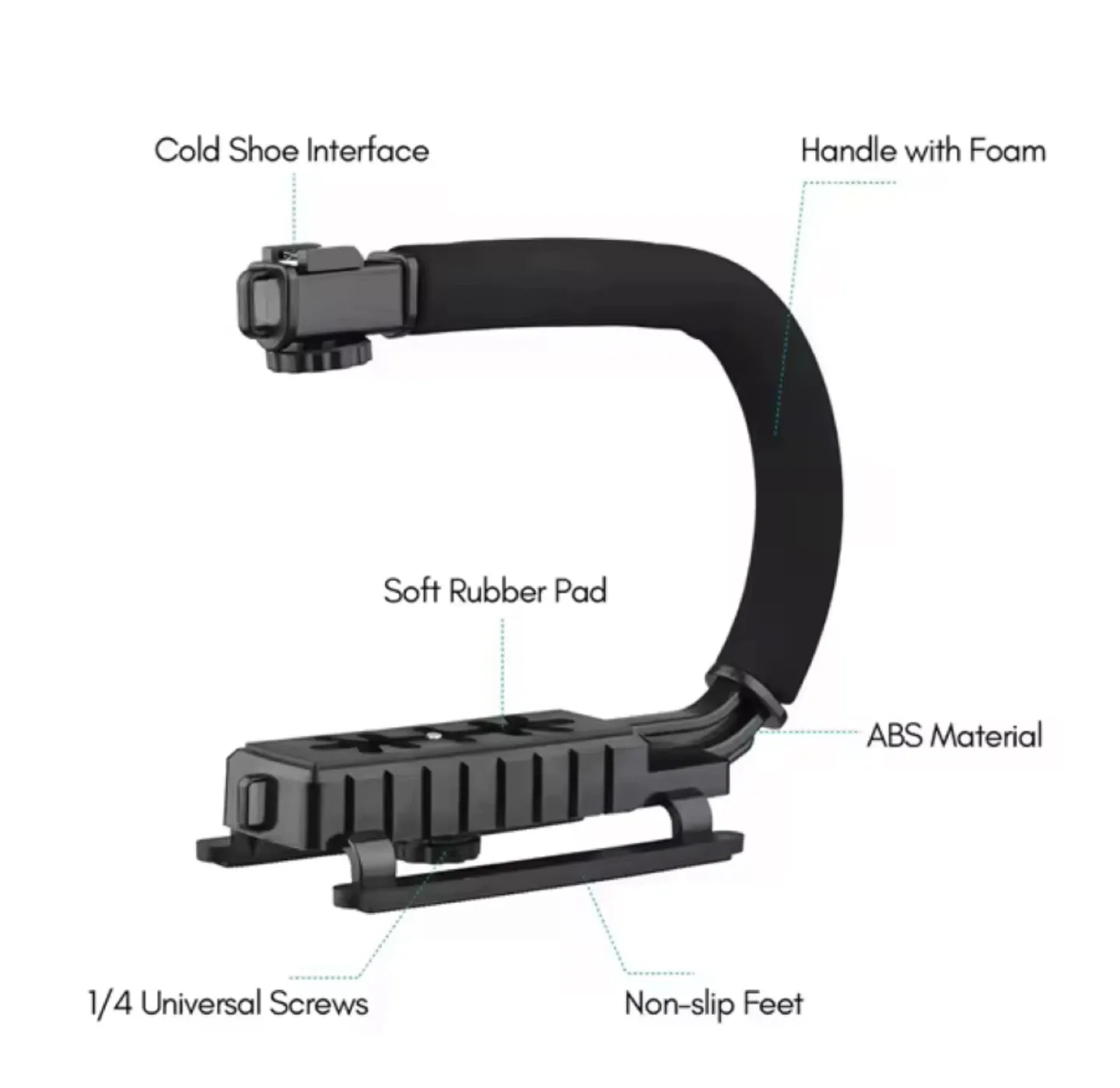 New Pack U/C Shape Portable Handheld Bracket Stabilizer Kit image indicator(3)