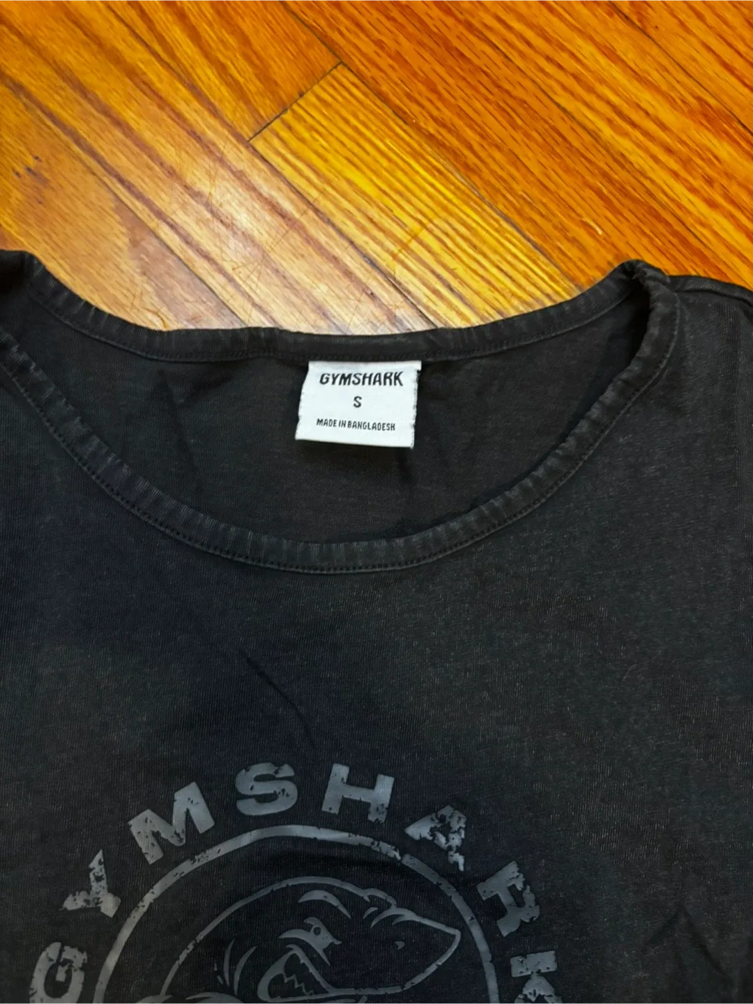 Gymshark Black/Grey Crop Top - Size Small image indicator(3)