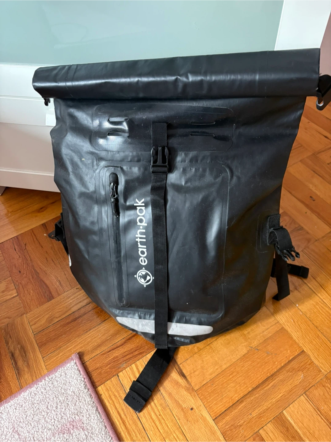 Earth Pak Waterproof Dry Bag Backpack - Black