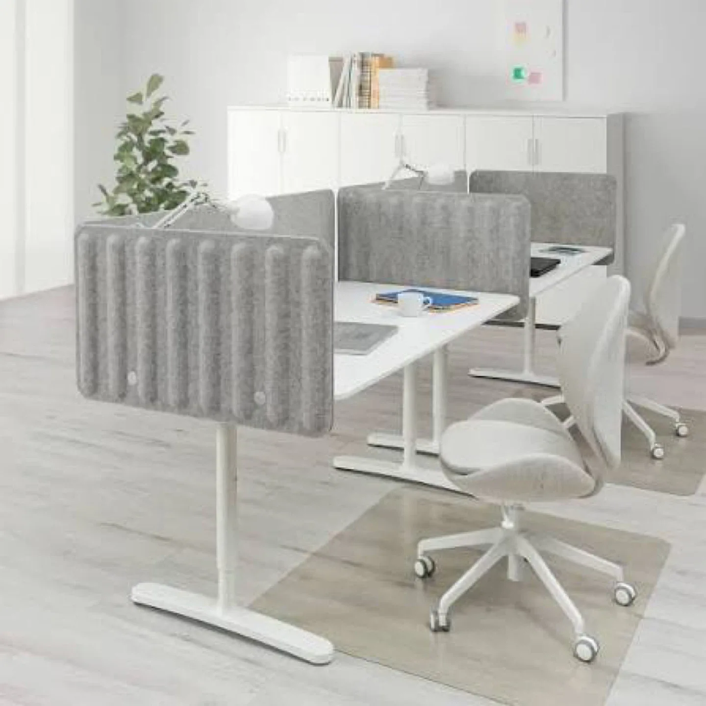 IKEA Desk Screen - White grey