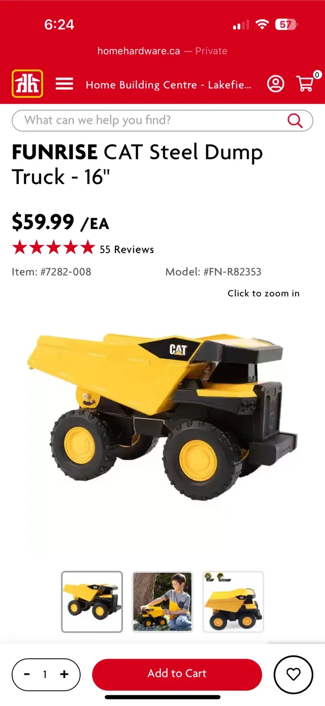 CAT Toy Bulldozer and Steel Dump Truck Set image indicator(7)