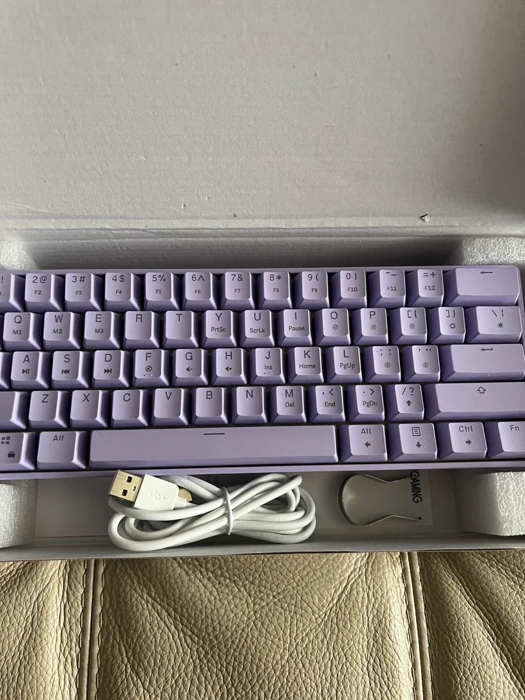 HK Gaming GK61 60% Optical Keyboard - Lilac image indicator(4)