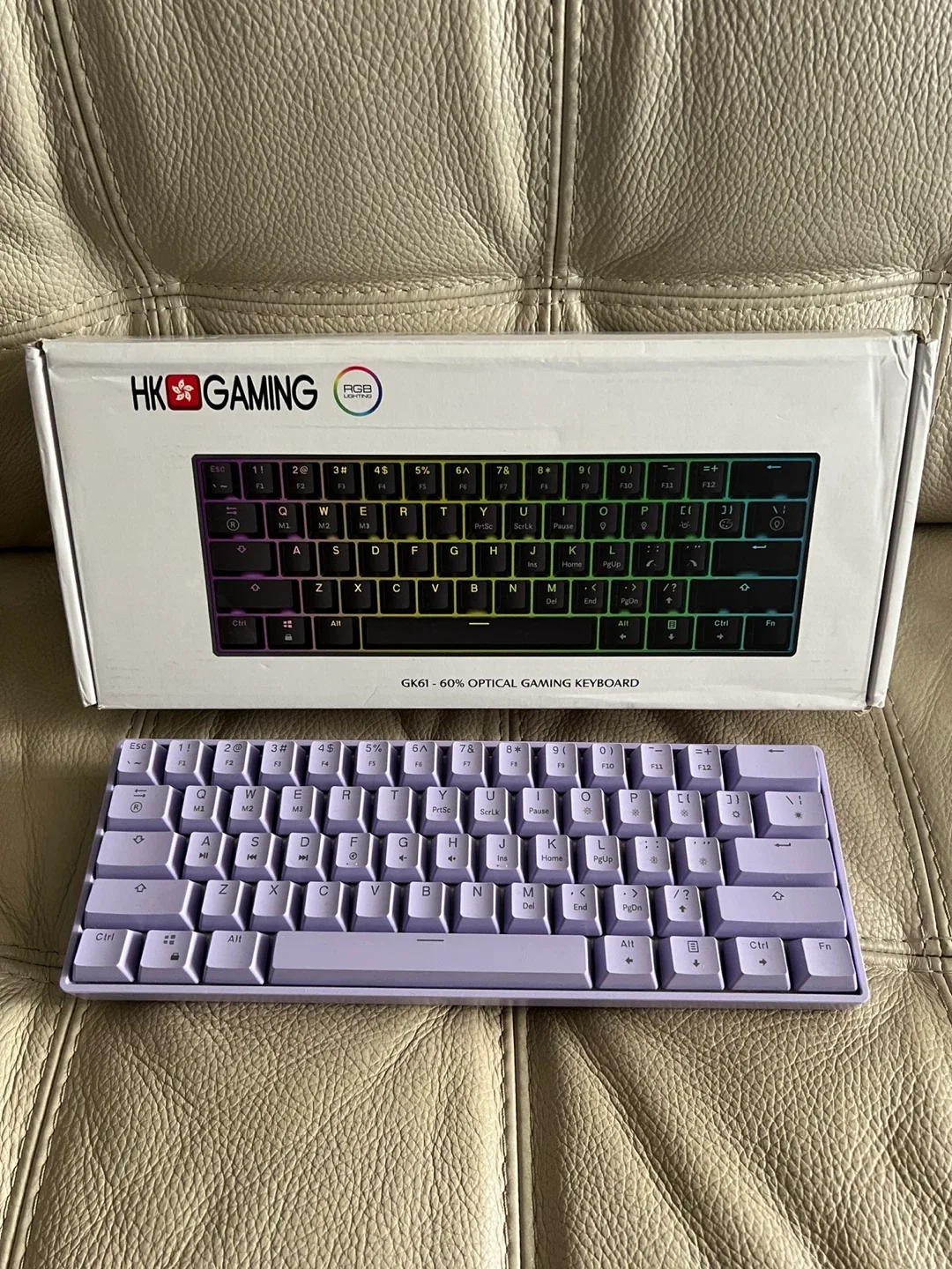 HK Gaming GK61 60% Optical Keyboard - Lilac image indicator(2)