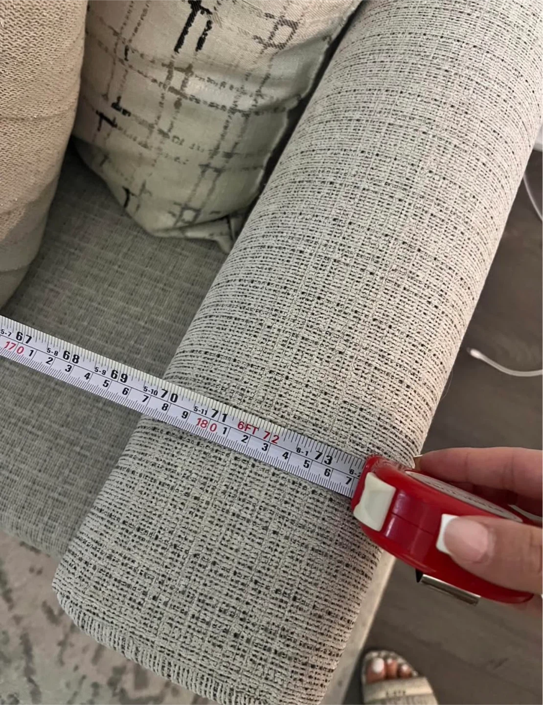 Beige Sofa w/ Queen size Pull Out Mattress - photo 2