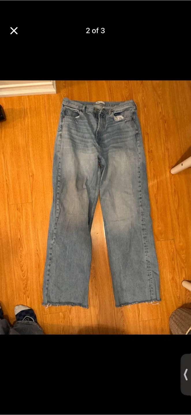 Zara Wide Leg Jeans - Size 12 image indicator(3)