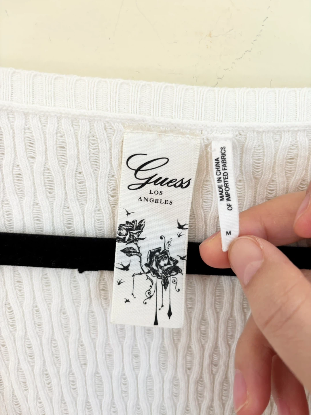 Guess White Knit Cardigan - Size M - photo 3