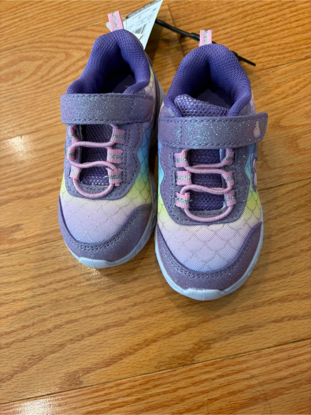 New Athletic Works Purple Mermaid Light-Up Shoes - Size 7