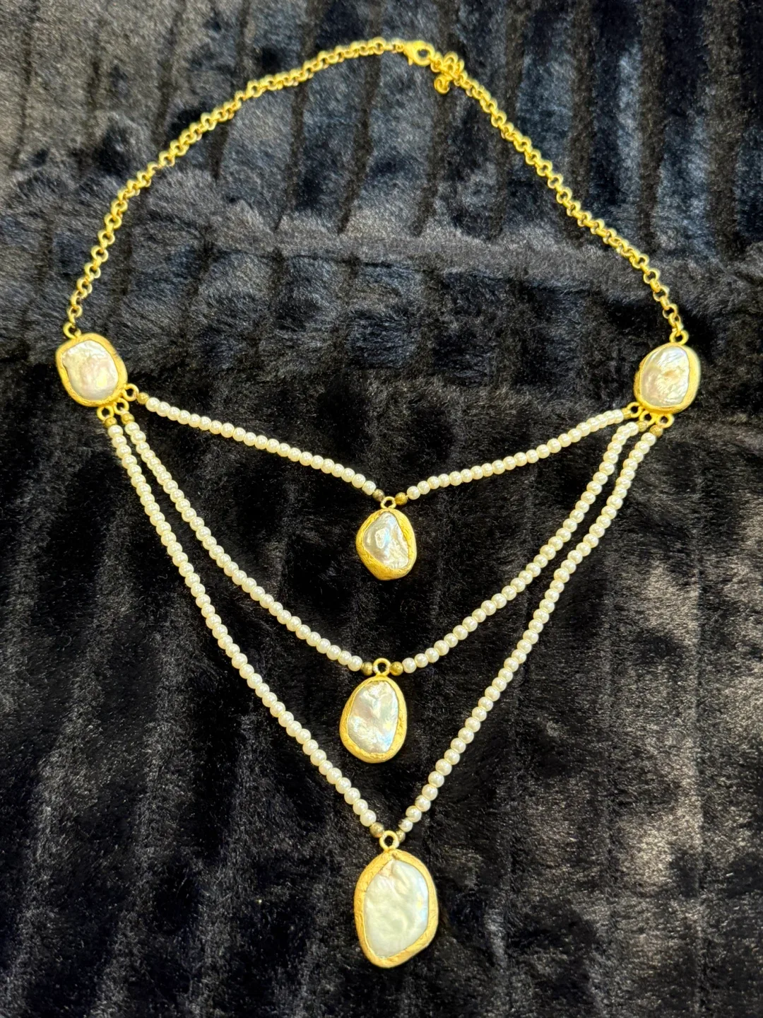 Pearl & Gold Layered Necklace