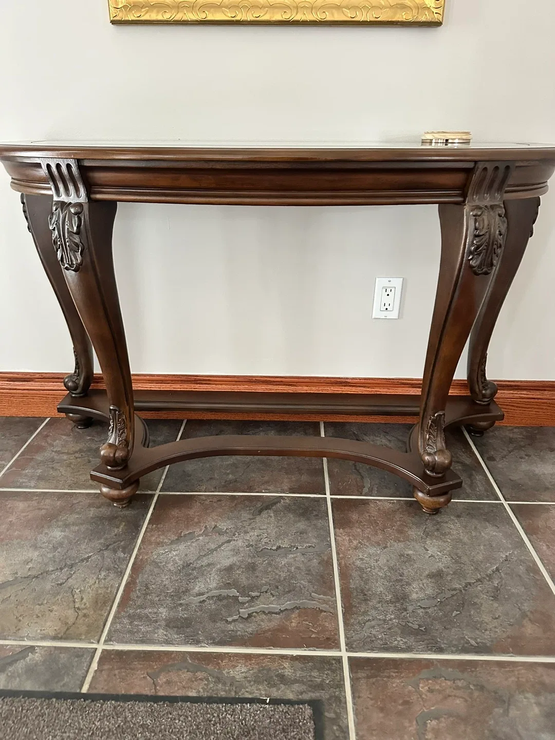 Dark Wood Console Table