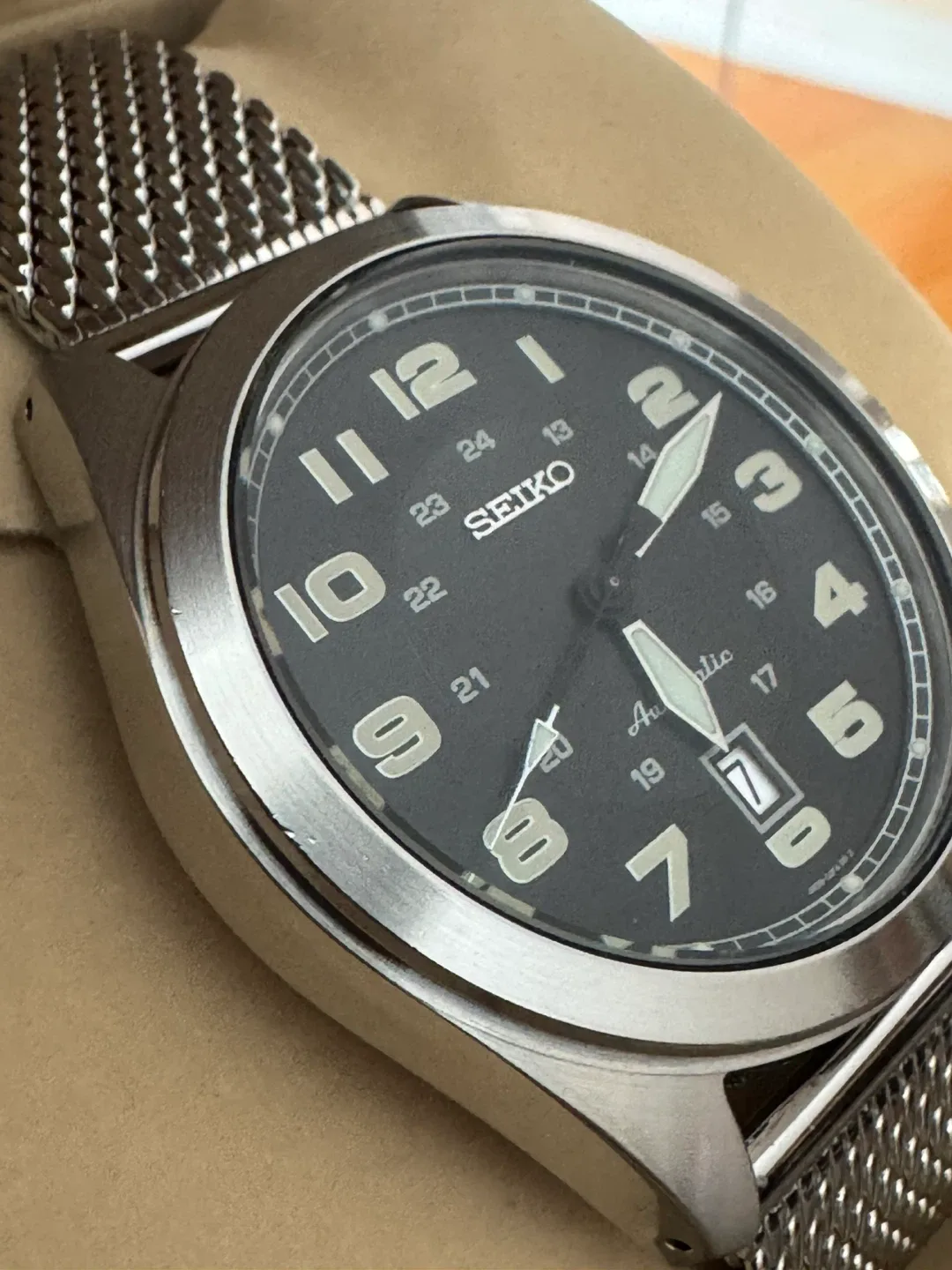 Seiko 43mm Automatic Field Watch SRPC85 4R35-02W0 image indicator(4)