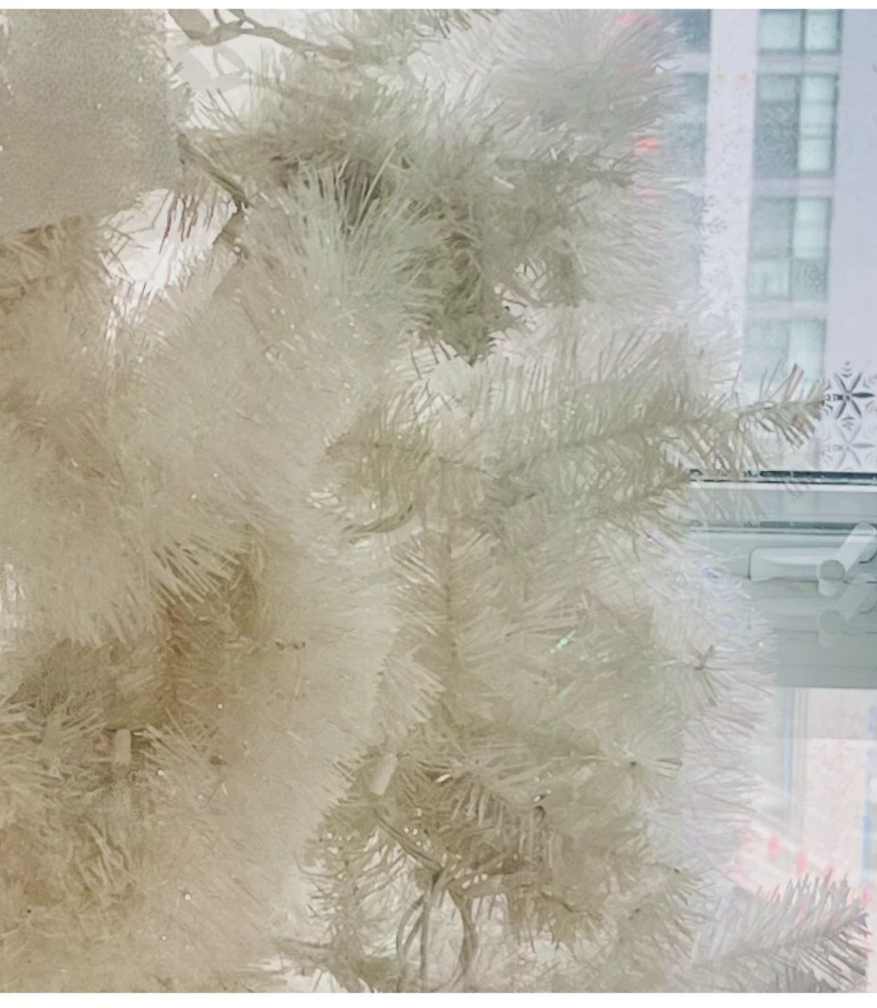 Big white Christmas tree - photo 3