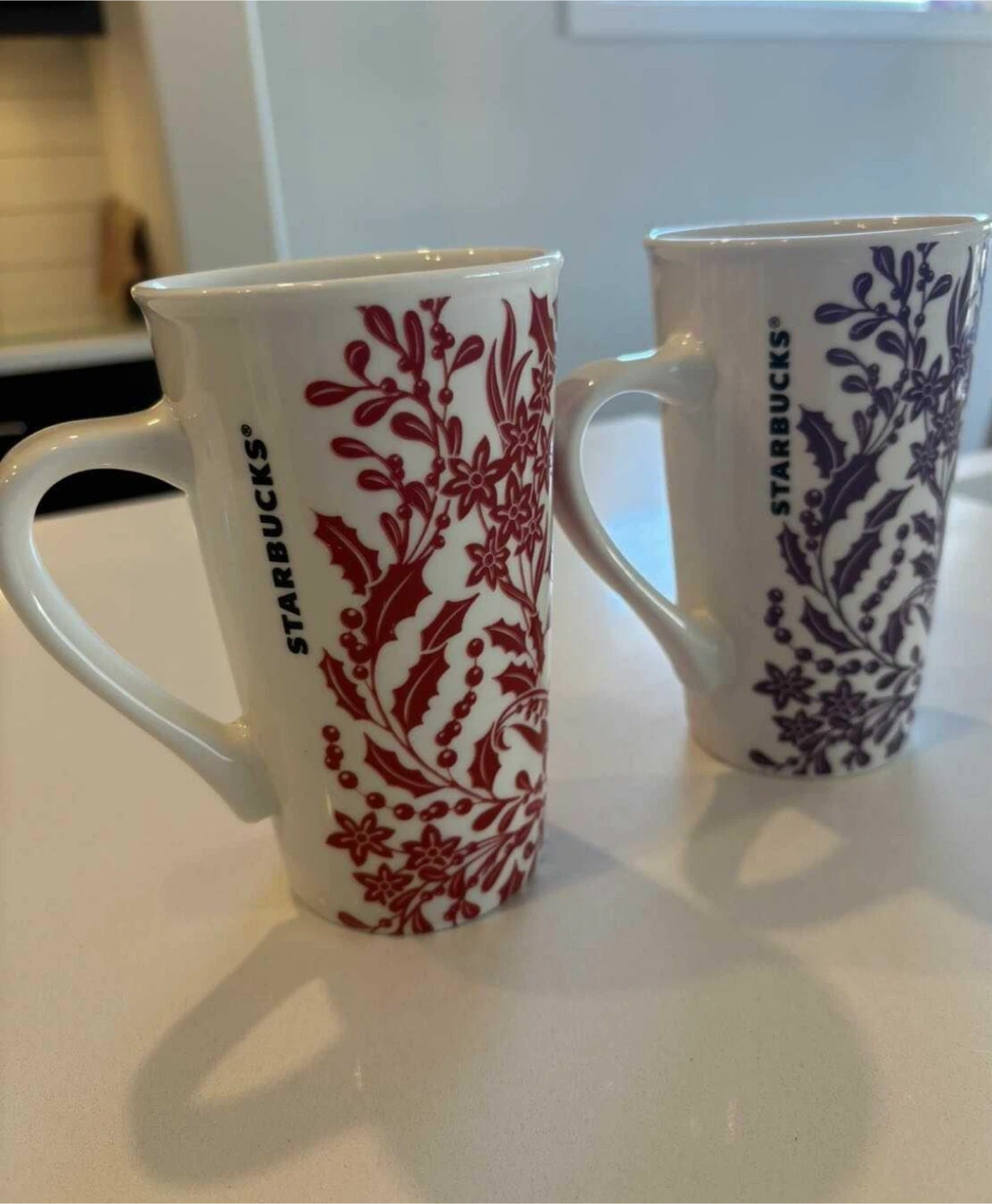 Starbucks 2017 Poinsettia 18 oz Christmas Mugs For Sale - photo 2