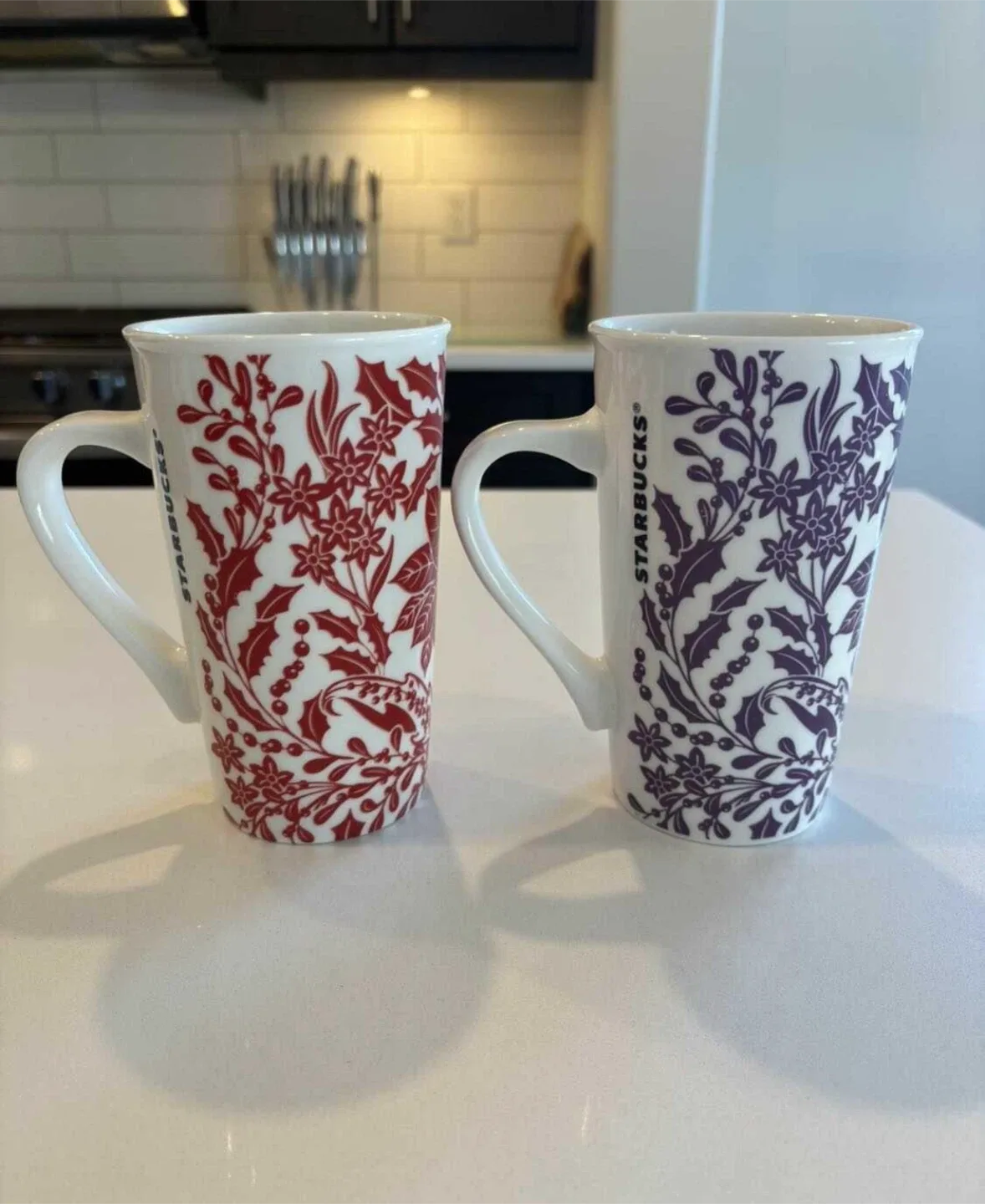 Starbucks 2017 Poinsettia 18 oz Christmas Mugs For Sale