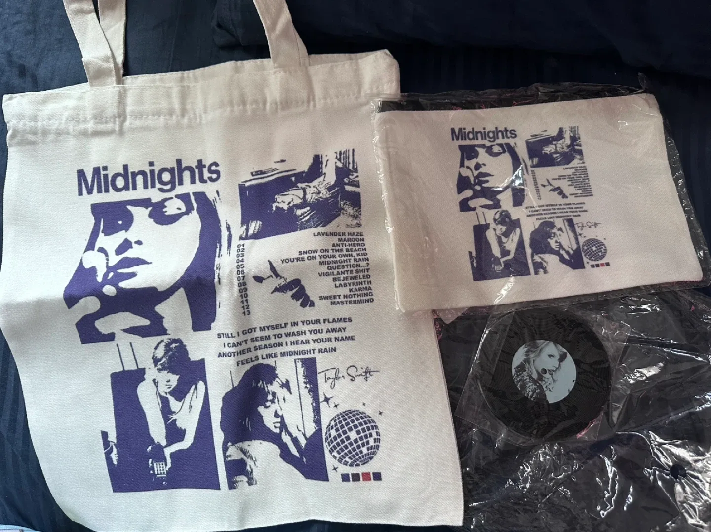 Taylor Swift Midnights Tote Bag & Pouch
