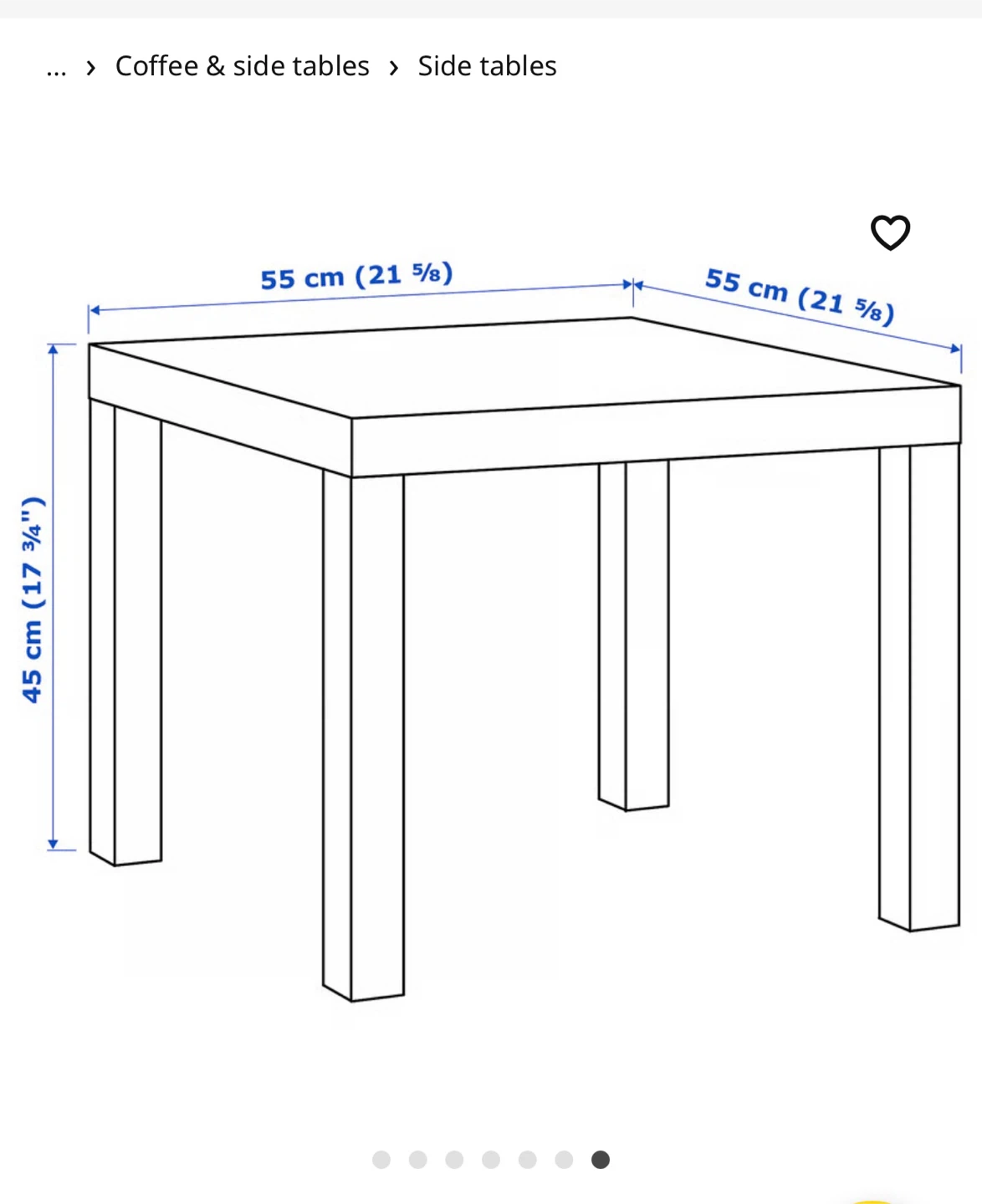 IKEA Lack Side Table - White 🏆 - photo 2