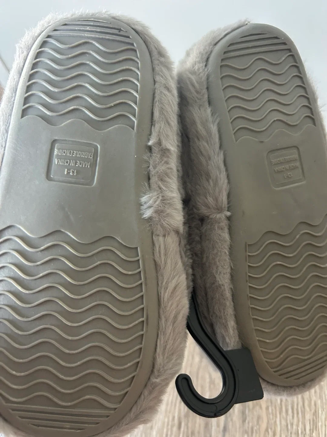 George girls Grey Bear Slippers - Size 13-1 image indicator(5)