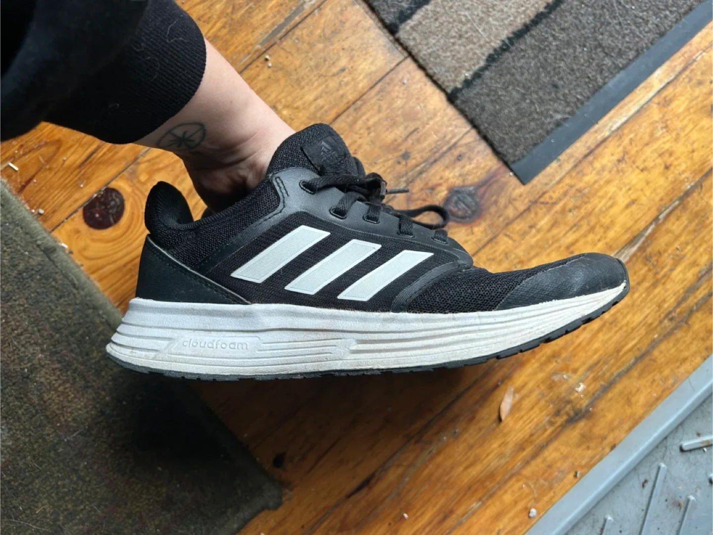 Adidas Galaxy 5 Black Running Shoes image indicator(3)