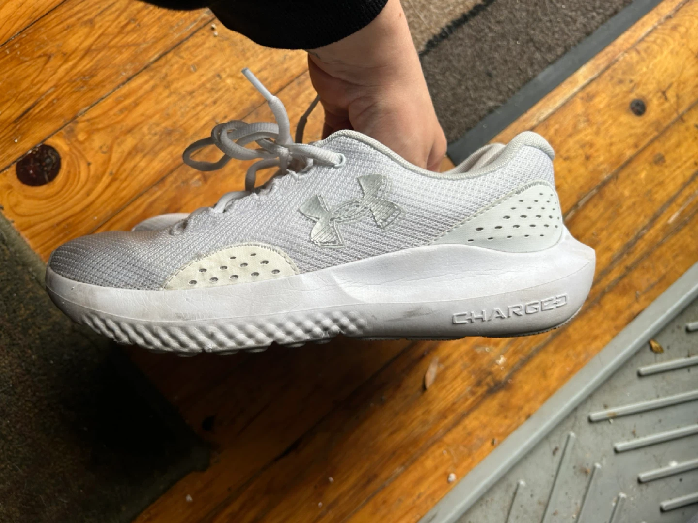 Under Armour Charged Assert 9 White Sneakers - photo 3