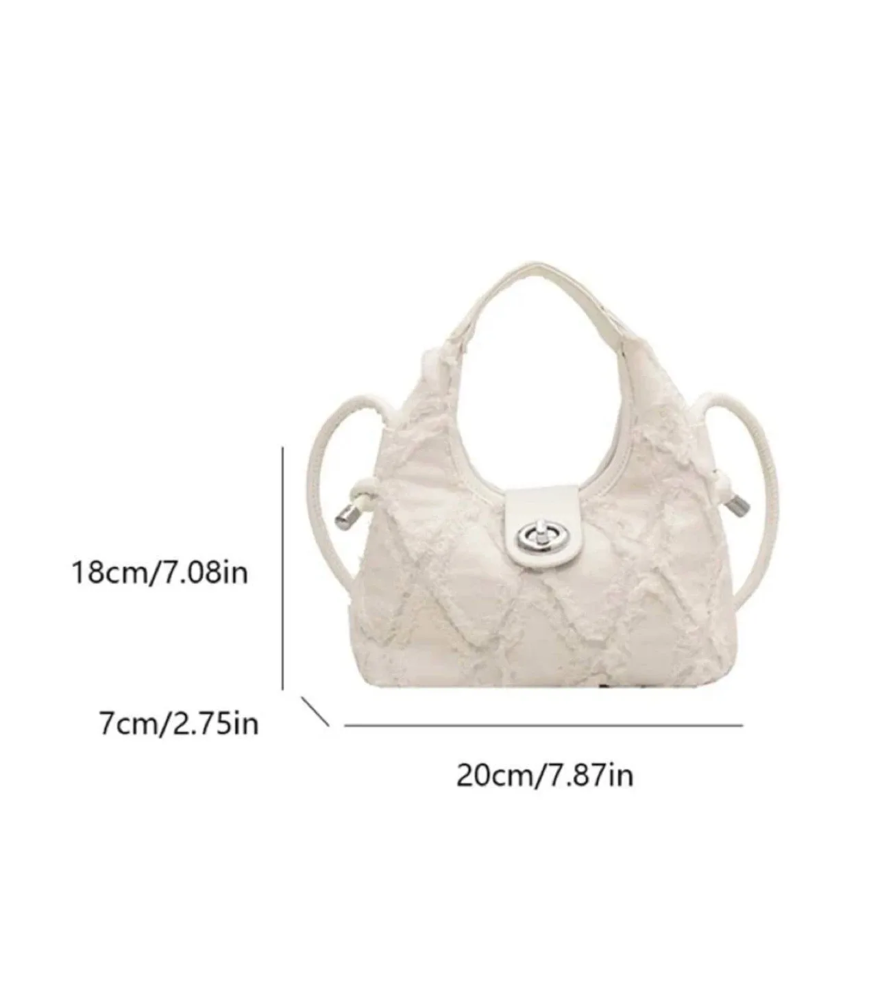 White Denim Handbag image indicator(3)