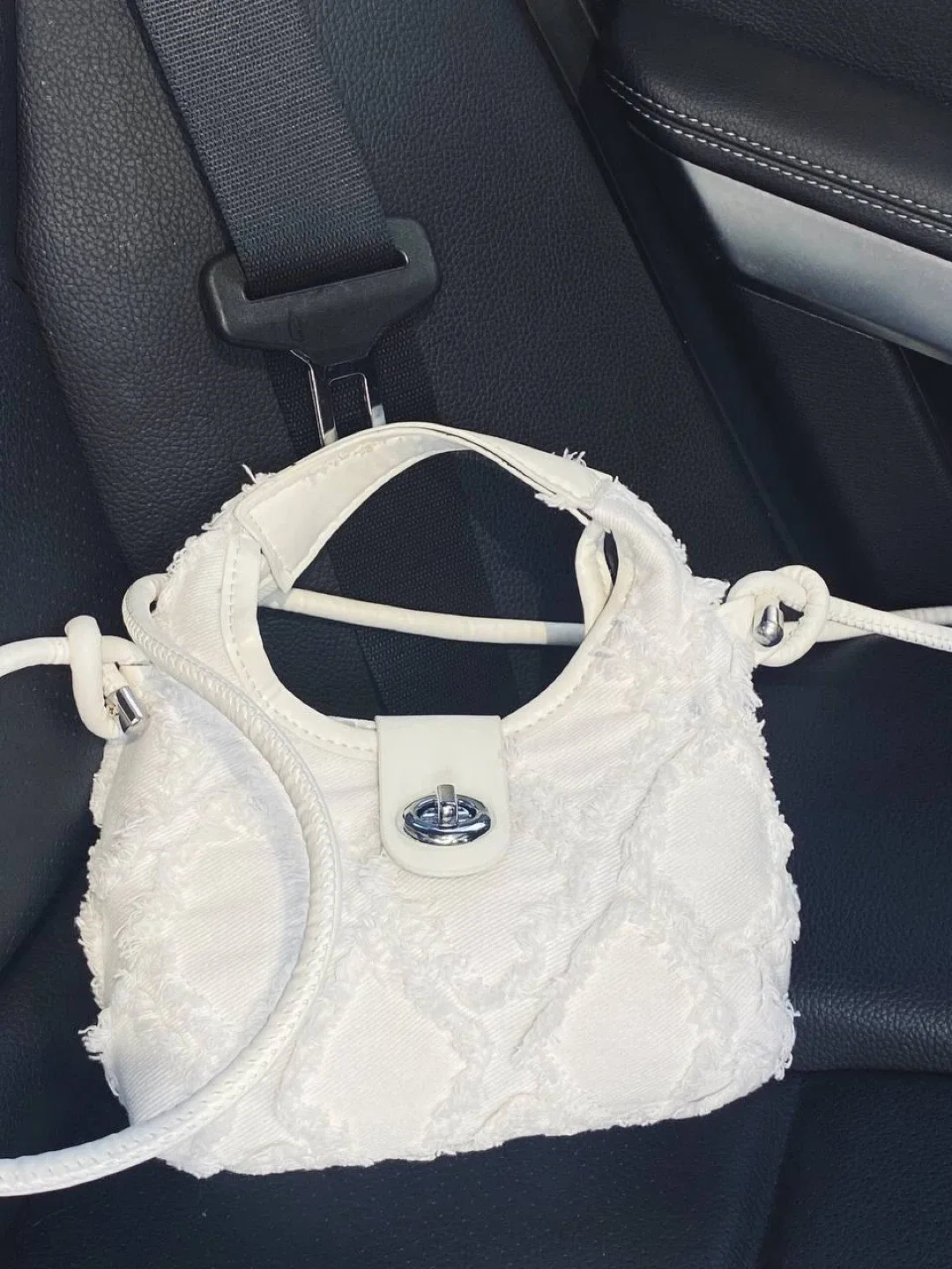 White Denim Handbag image indicator(6)