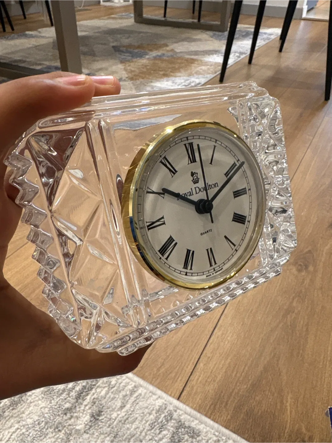 Royal Doulton Finest Crystal Pavilion Clock