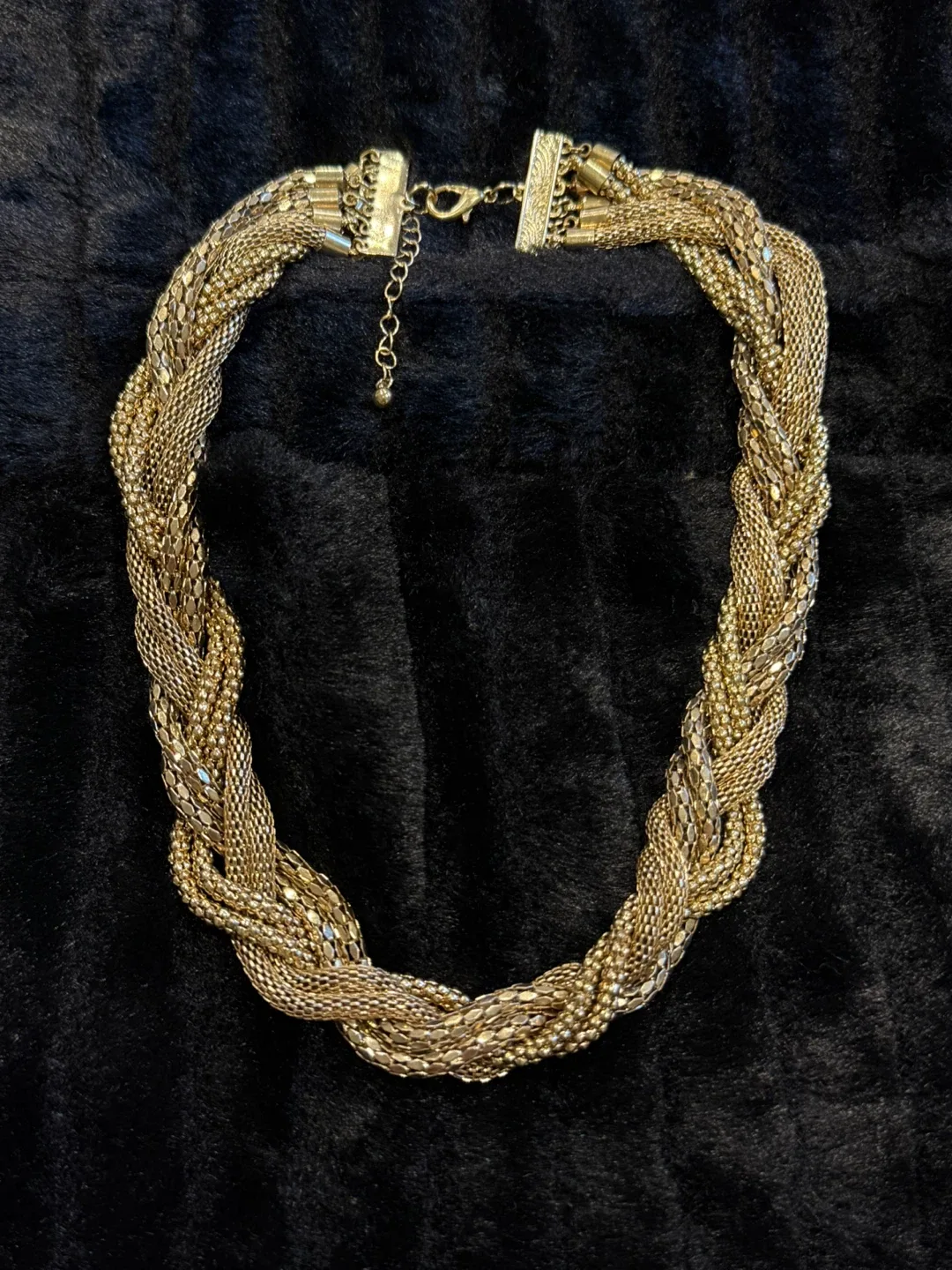 Gold Braided Statement Necklace image indicator(3)