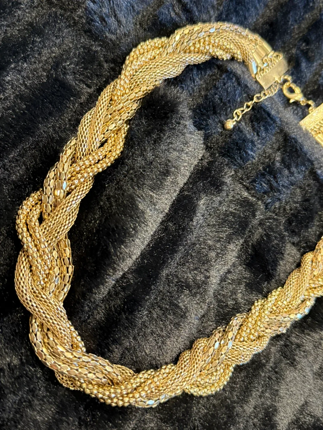 Gold Braided Statement Necklace image indicator(2)