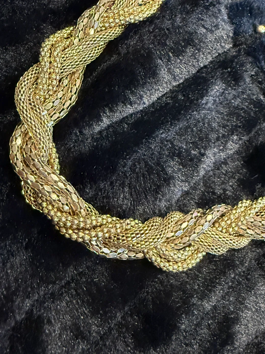 Gold Braided Statement Necklace image indicator(4)