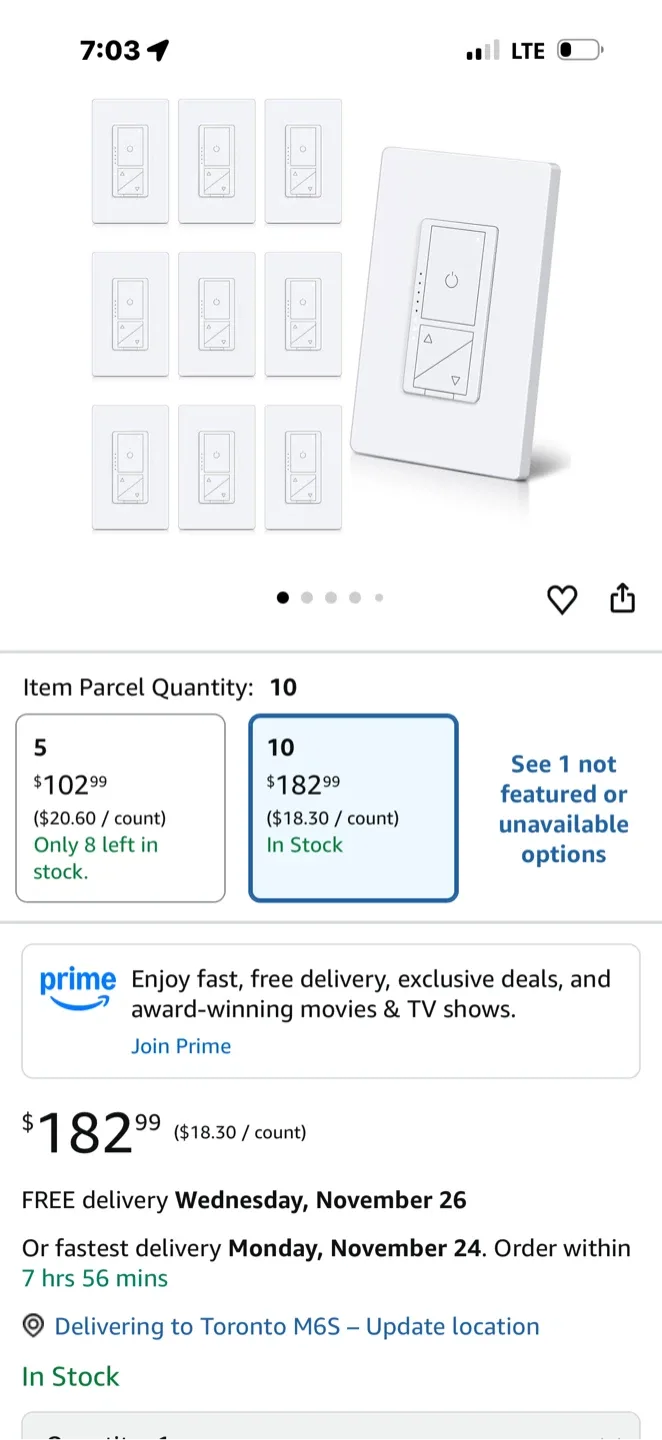 BESTTEN Digital Dimmer Switch - New! image indicator(6)