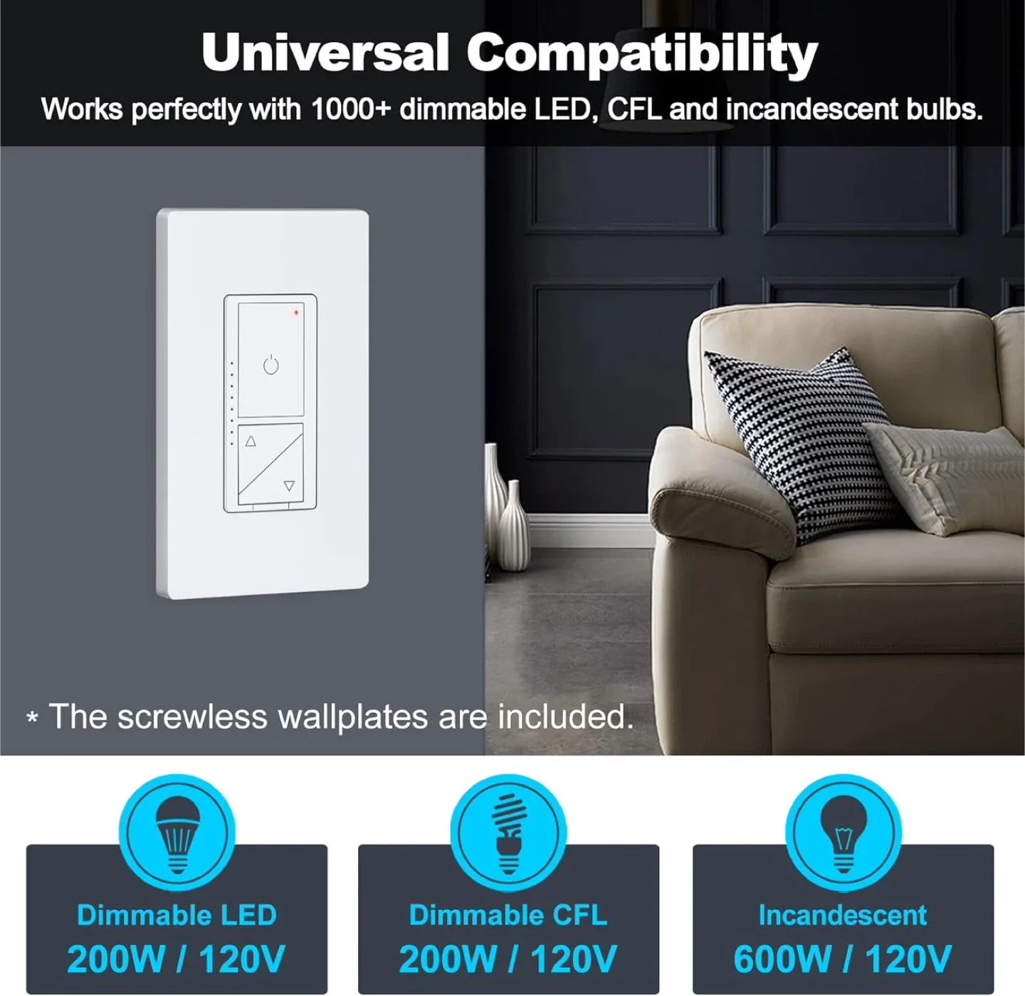 BESTTEN Digital Dimmer Switch - New! image indicator(4)