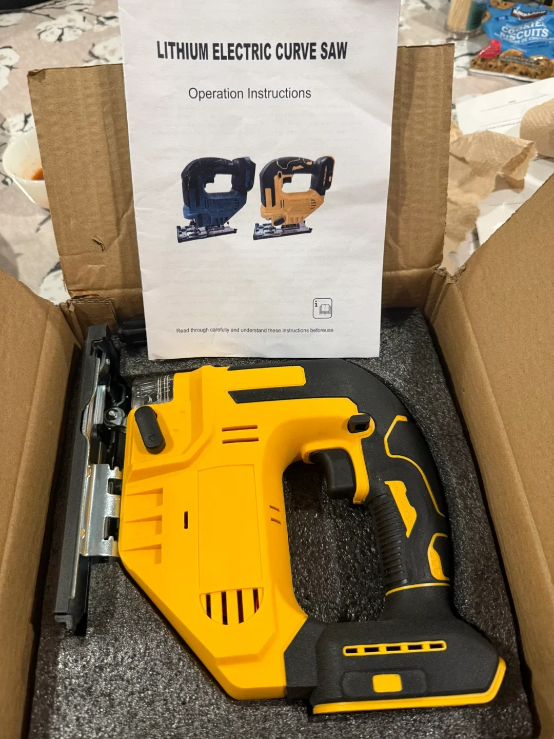 Lithium Electric Curve Saw with Jigsaw Blades image indicator(2)