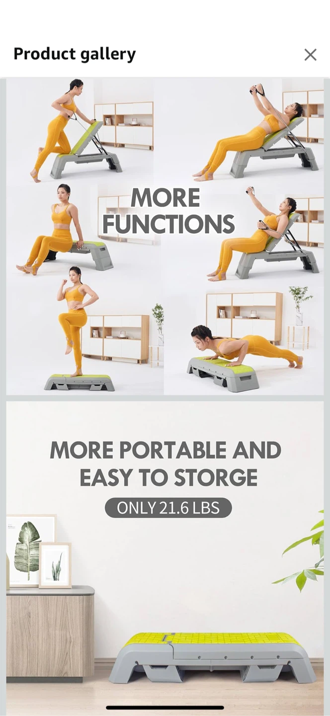 Home Fitness Adjustable Aerobic Stepper - photo 2