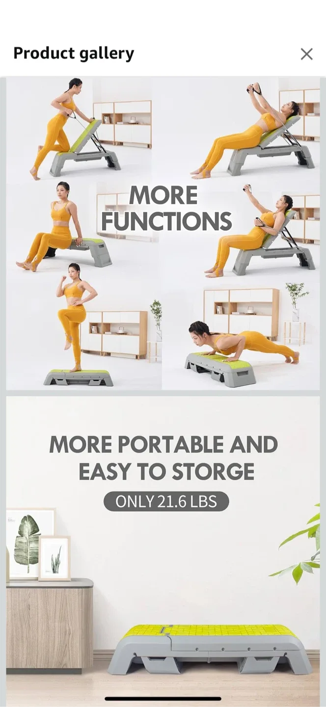 Home Fitness Adjustable Aerobic Stepper image indicator(2)