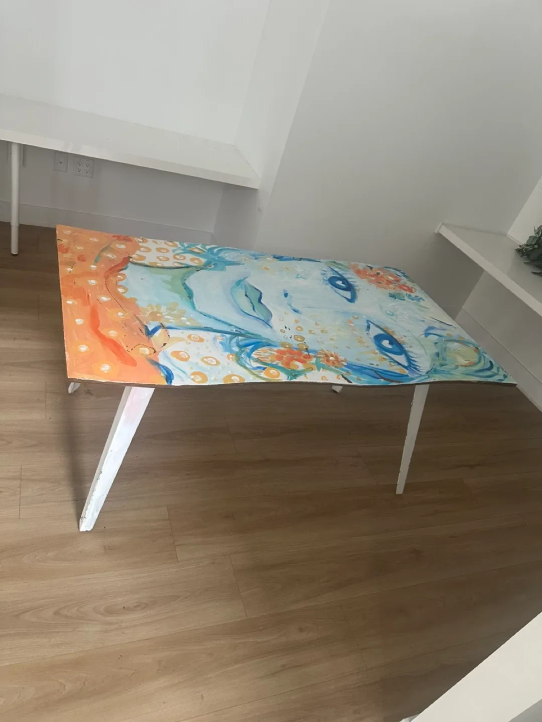 Hand-painted dining table with Unique Design