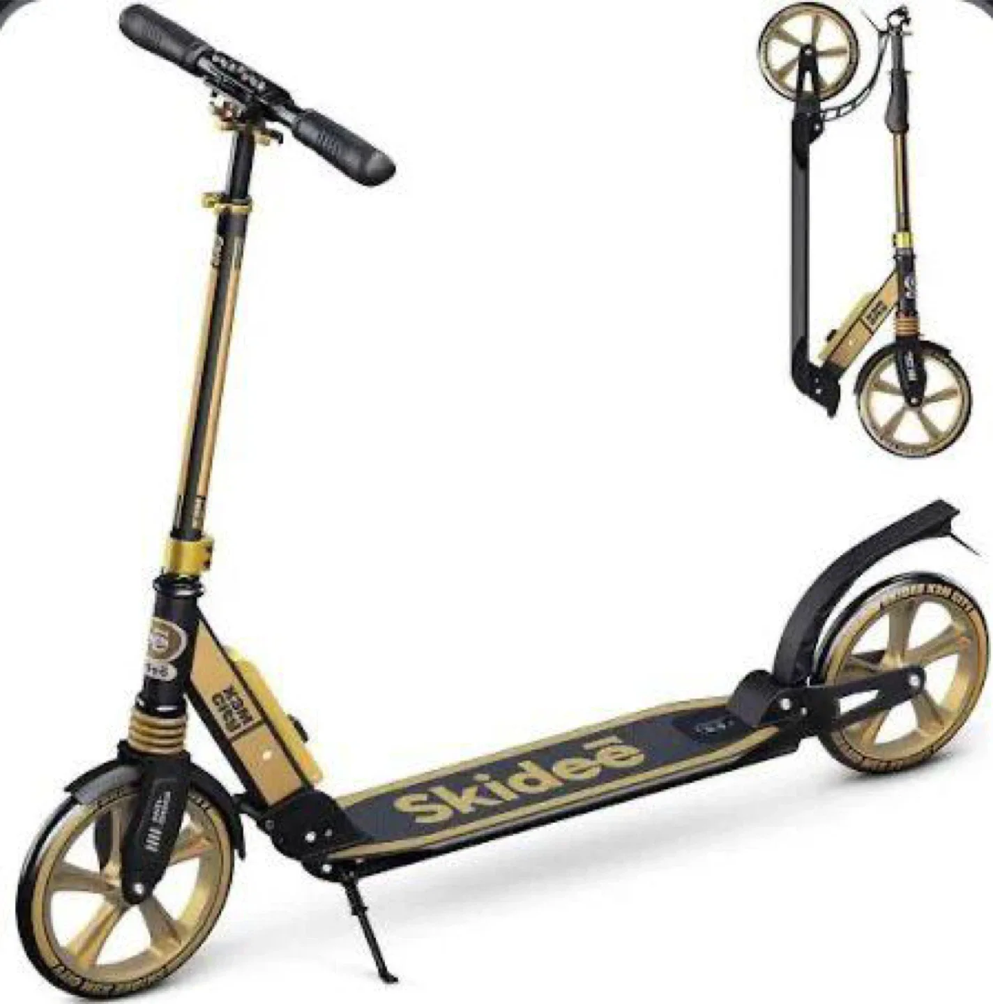 Skidee XAM City Kick Scooter - Gold/Black