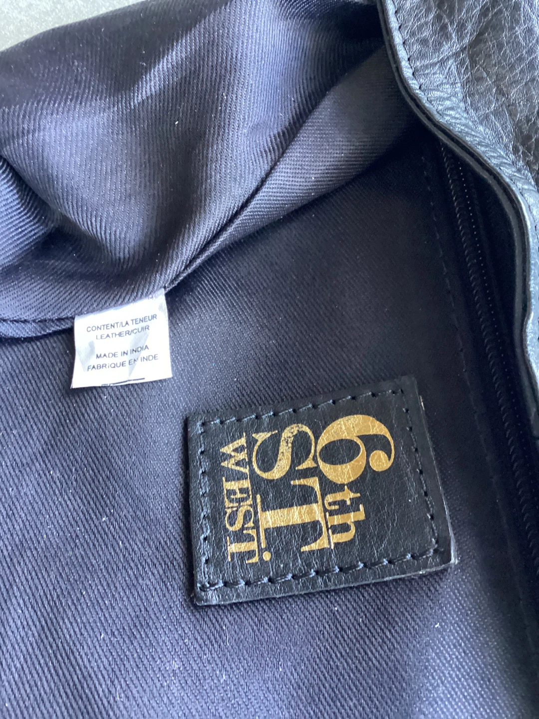 BLACK LEATHER SHOULDER/CROSSBODY BAG - photo 4