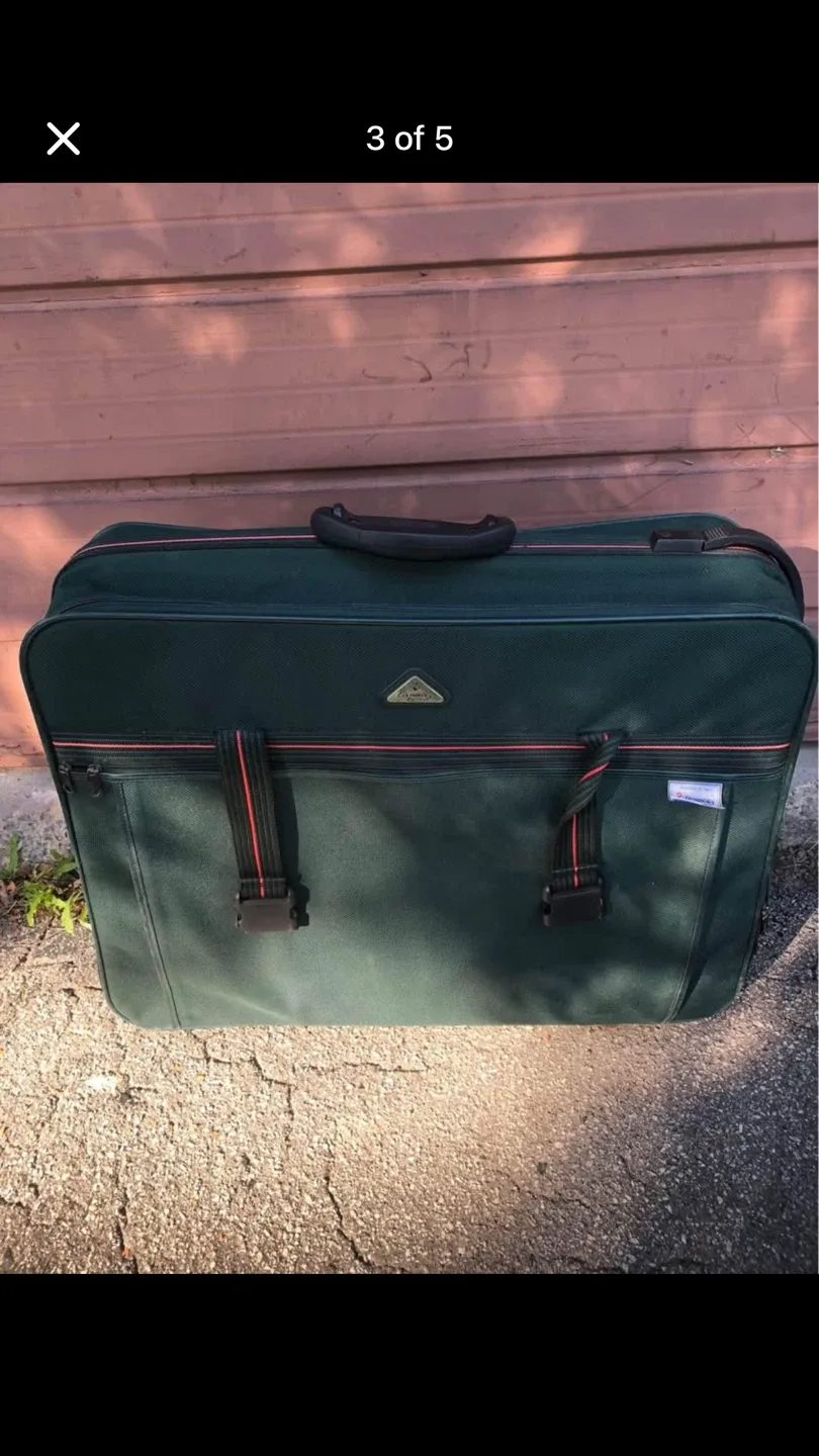 Green Samsonite Suitcase