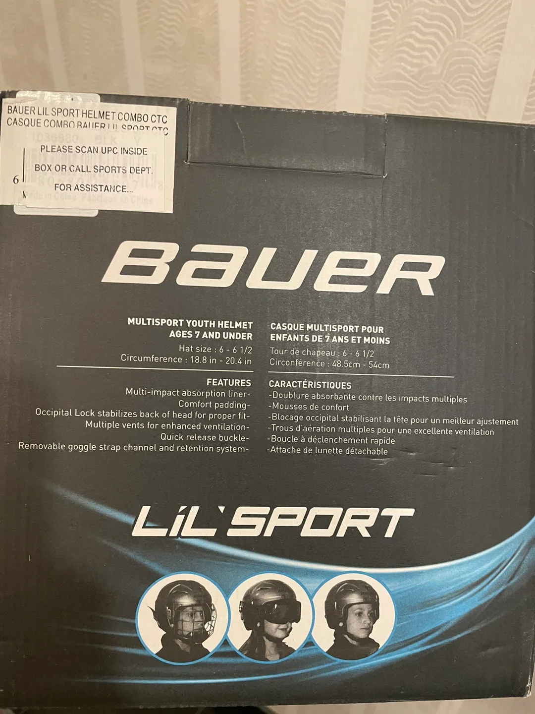 Bauer Lil' Sport Youth Hockey Helmet image indicator(2)