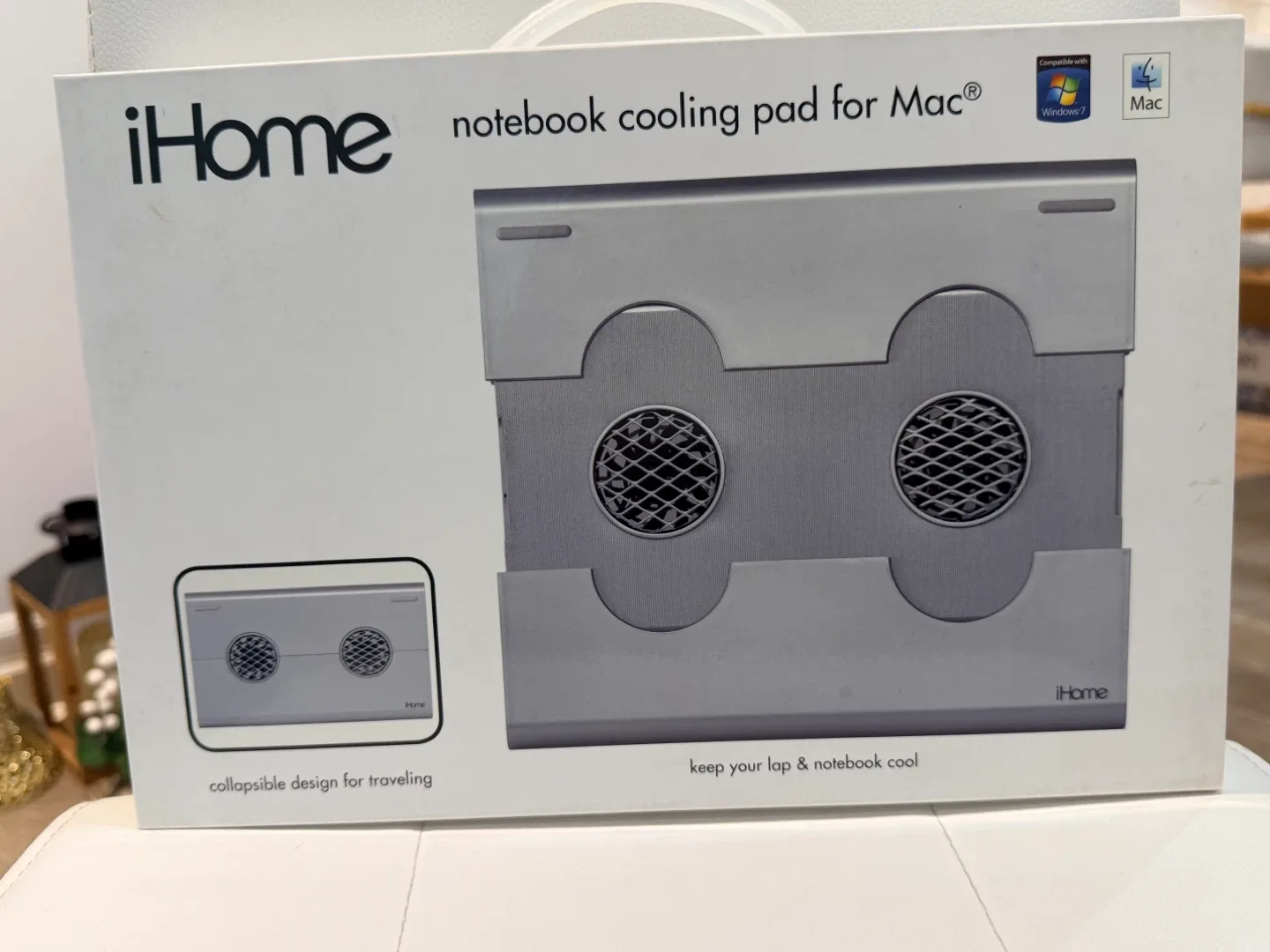 Holiday Gift-iHome Notebook Cooling Pad for Mac-2 boxes image indicator(3)