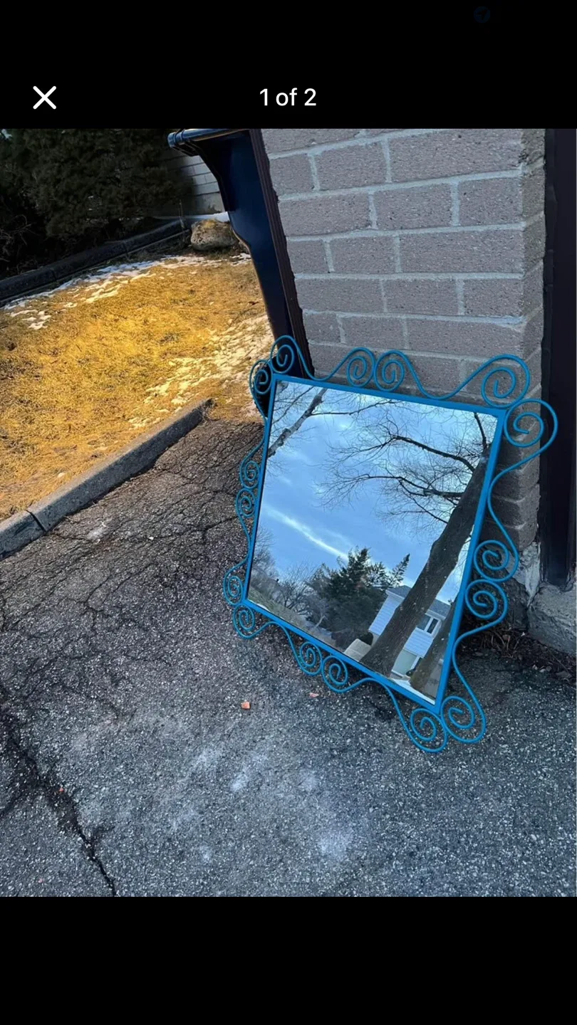 IKEA Noresund Blue Mirror