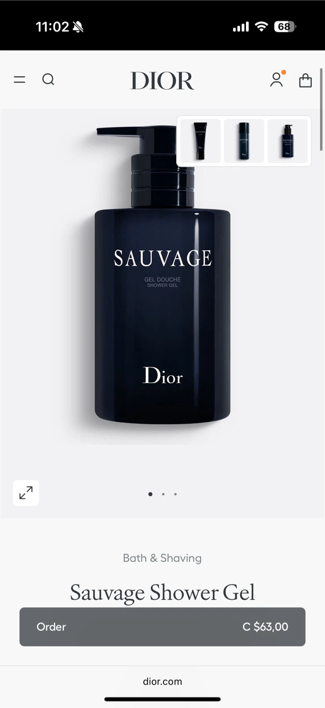 New Dior Sauvage Shower Gel - photo 4