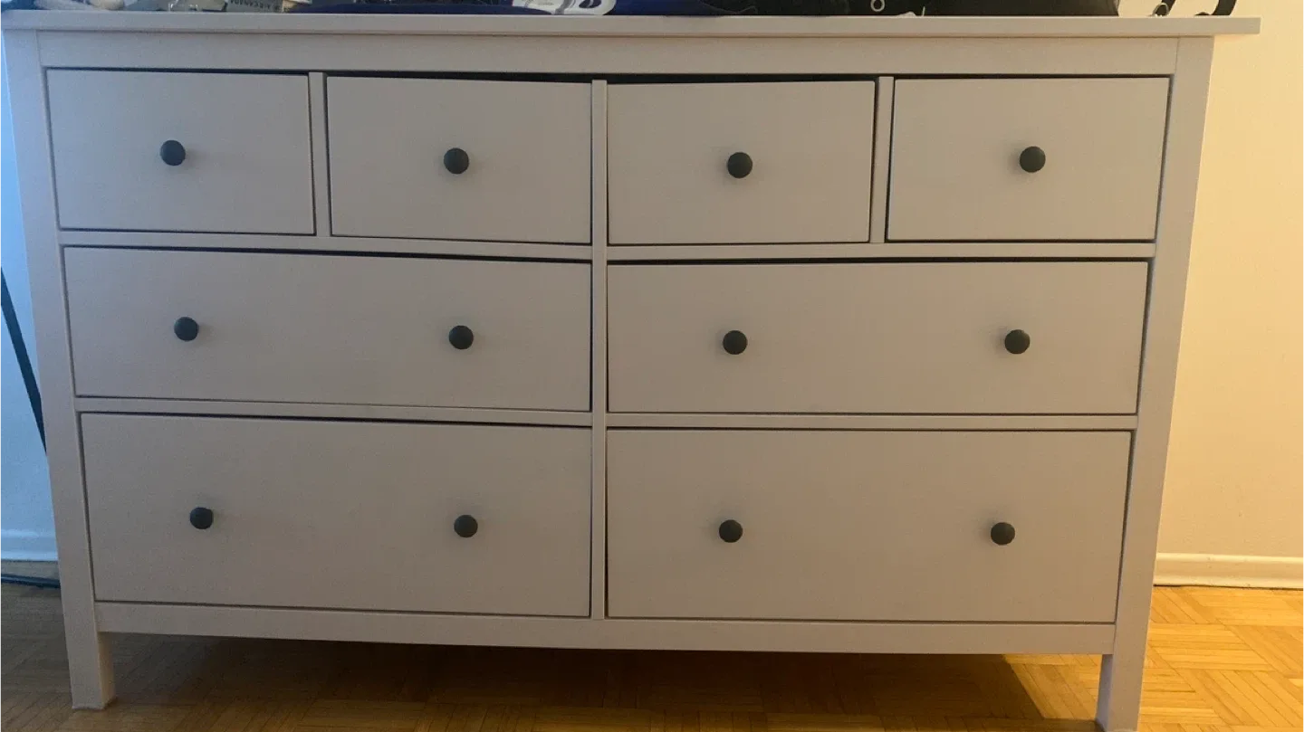 IKEA Hemnes White 8-Drawer Dresser - MOVING OUT SALE